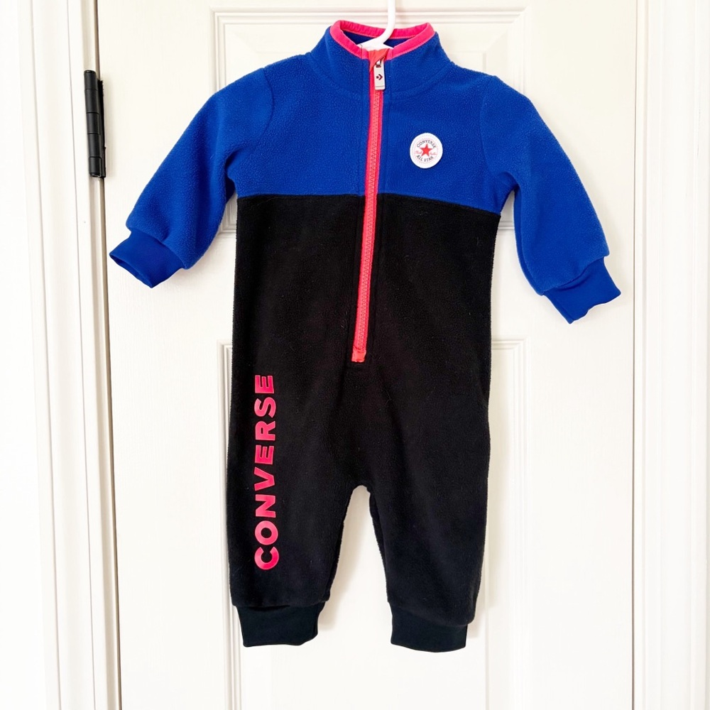Converse Baby Boy 6m Fleece Onesie